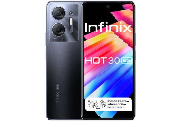 Smartfon Infinix Hot 30 5G czarny 6.78" 4GB/128GB
