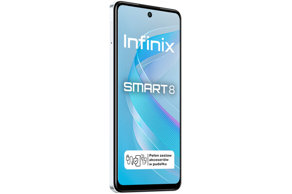 Smartfon Infinix Smart 8 biały 6.6" 64GB
