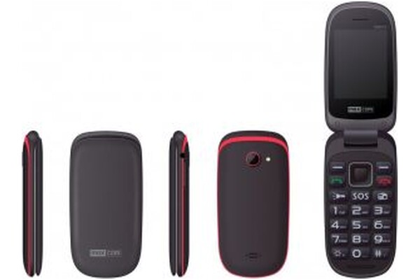 Smartfon MaxCom czarno-czerwony 2.4" poniżej 0.1GB/poniżej 0.5GB