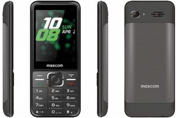 Smartfon MaxCom czarny 2.8" poniżej 0.1GB/poniżej 0.5GB