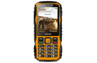 Smartfon MaxCom czarno-żółty 2.8" poniżej 0.5GB