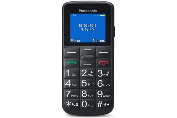 Smartfon Panasonic czarny 1.77" poniżej 0.1GB/poniżej 0.5GB