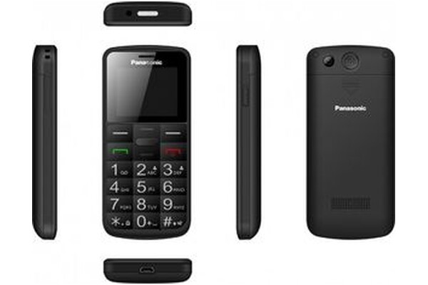 Smartfon Panasonic czarny 1.77" poniżej 0.1GB/poniżej 0.5GB