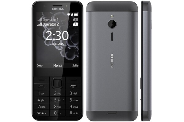 Smartfon NOKIA 230 szary 2.8" poniżej 0.1GB/