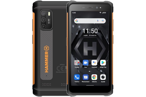 Smartfon myPhone Hammer Iron pomarańczowy 5.5" 4GB/32GB
