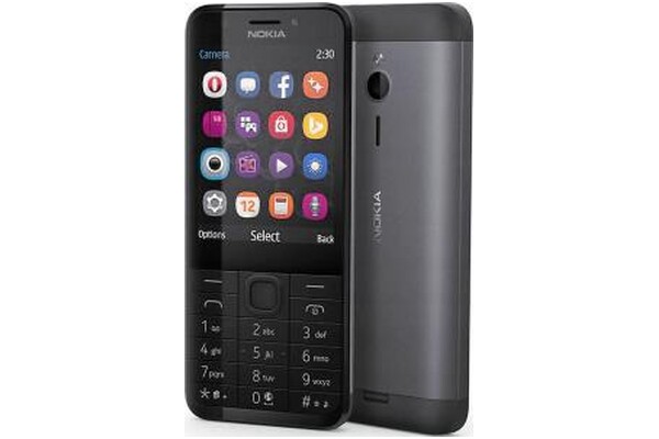 Smartfon NOKIA 230 czarno-szary 2.8" poniżej 0.5GB