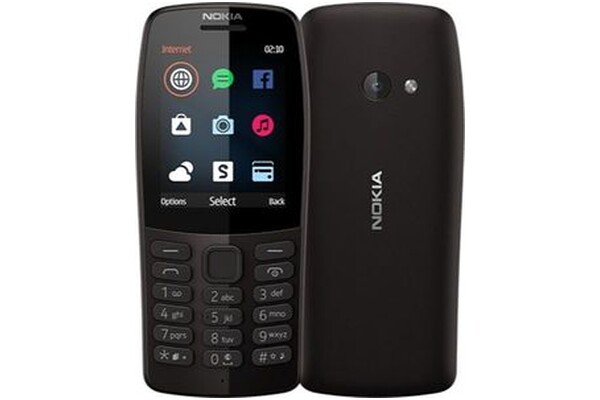 Smartfon NOKIA 210 czarny 2.4" poniżej 0.1GB/16GB
