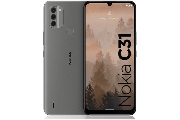 Smartfon NOKIA C31 szary 6.7" 128GB