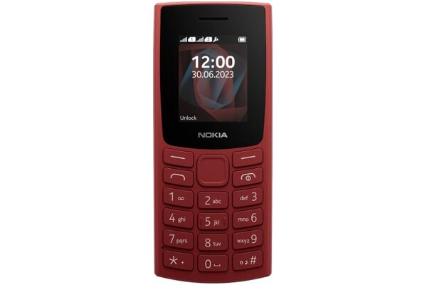 Smartfon NOKIA 105 czerwony 1.8" poniżej 0.1GB/poniżej 0.5GB