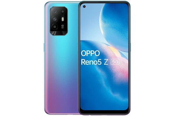 Smartfon OPPO Reno5 Z niebiesko-fioletowy 6.43" 128GB