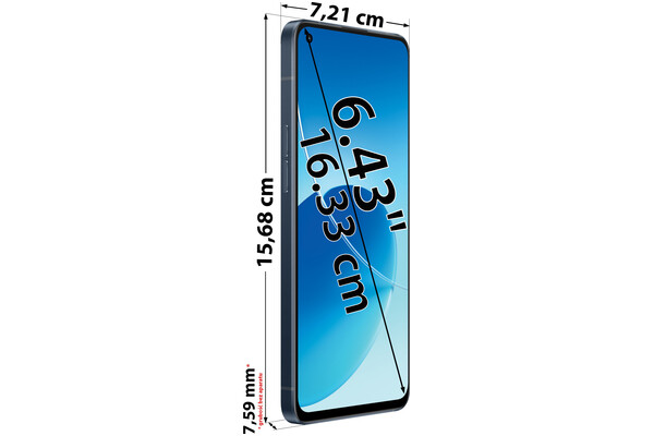 Smartfon OPPO Reno6 czarny 6.43" 128GB