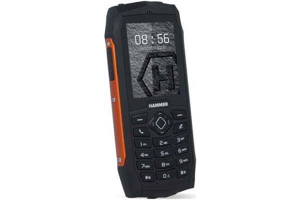 Smartfon myPhone Hammer 3 czarno-pomarańczowy 2.4" poniżej 0.1GB/poniżej 0.5GB