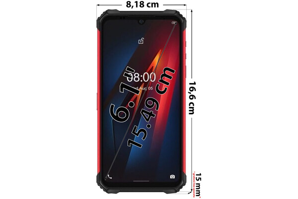 Smartfon Ulefone Armor 8 czarno-czerwony 6.1" 4GB/64GB