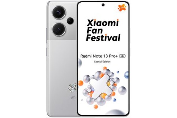 Smartfon Xiaomi Redmi Note 13 Pro+ srebrny 6.67