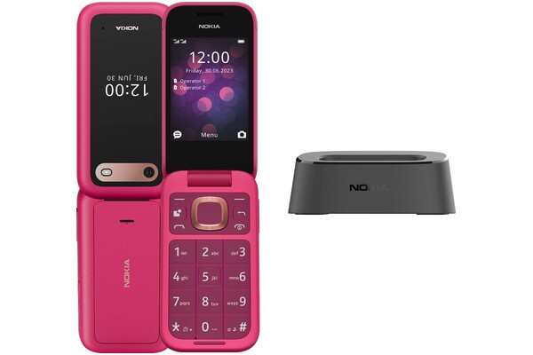 Smartfon NOKIA 2660 różowy 1.77" poniżej 0.1GB/poniżej 0.5GB
