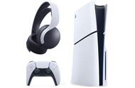 Konsola Sony PlayStation 5 Slim 1024GB biało-czarny + Słuchawki