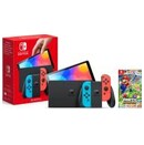 Konsola Nintendo Switch OLED 64GB Czerwono-niebieski + Mario Party Superstars