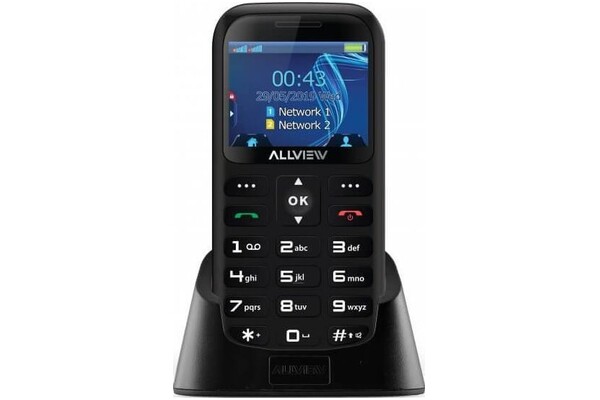 Smartfon Allview D2 Senior czarny 2.3" poniżej 0.5GB