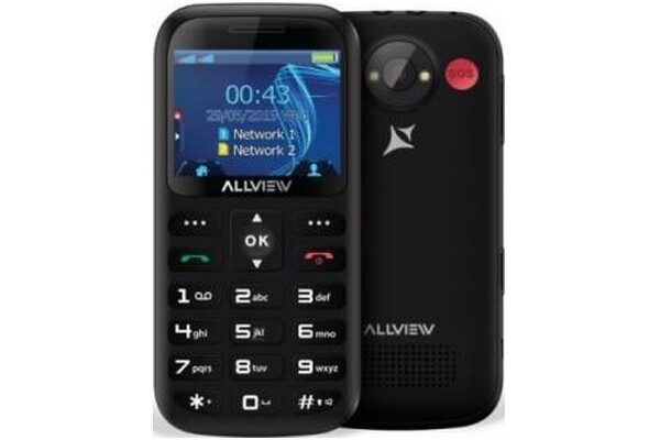 Smartfon Allview D2 Senior czarny 2.3" poniżej 0.5GB