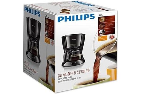 Ekspres Philips HD7432/20 Przelewowy czarny