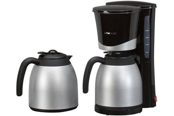 Ekspres Clatronic KA3328 Przelewowy Czarno-stalowy