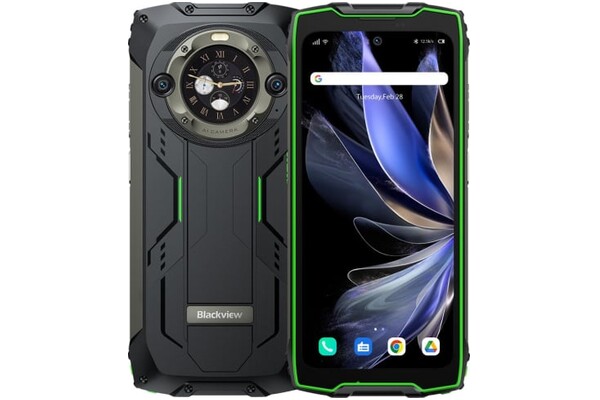 Smartfon Blackview Bv9300 Pro czarno-zielony 6.7" 12GB/256GB