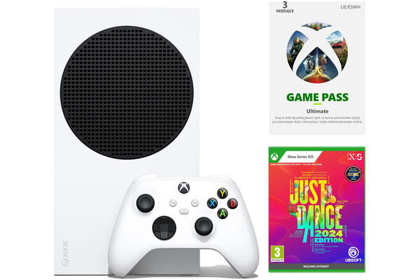 Konsola Microsoft Xbox Series S 512GB biały + Just Dance 2024