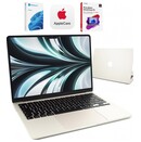 Laptop Apple MacBook Air 13.6" Apple Apple M2 (8 rdz.) 16GB 256GB SSD macOS - księżycowa poświata
