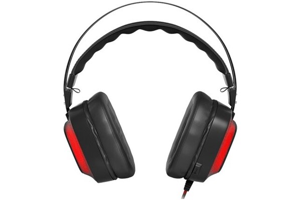 Słuchawki Genesis NSG0999 Radon 720 Nauszne Przewodowe czerwono-czarny