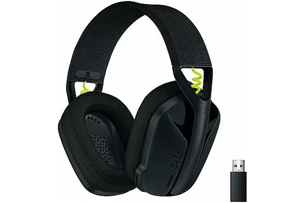 Słuchawki Logitech G435 Nauszne Bezprzewodowe czarno-zielony
