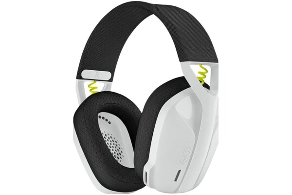 Słuchawki Logitech G435 Nauszne Bezprzewodowe biało-zielony