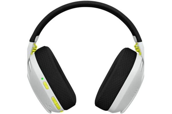 Słuchawki Logitech G435 Nauszne Bezprzewodowe biało-zielony