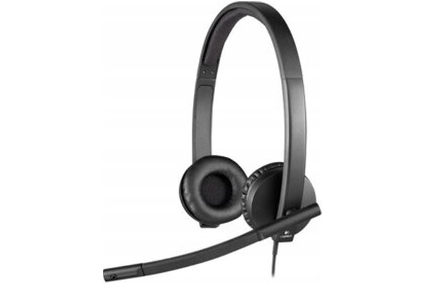 Słuchawki Logitech H570E Nauszne Przewodowe czarny