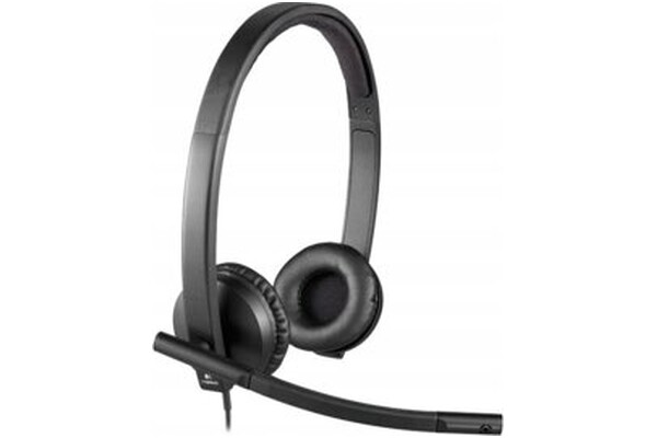 Słuchawki Logitech H570E Nauszne Przewodowe czarny