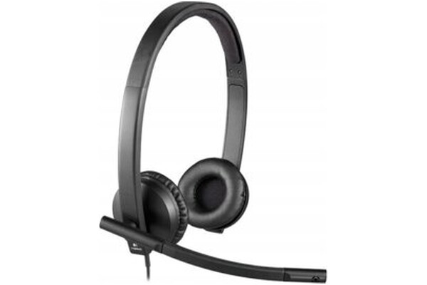 Słuchawki Logitech H570e Nauszne Przewodowe czarny