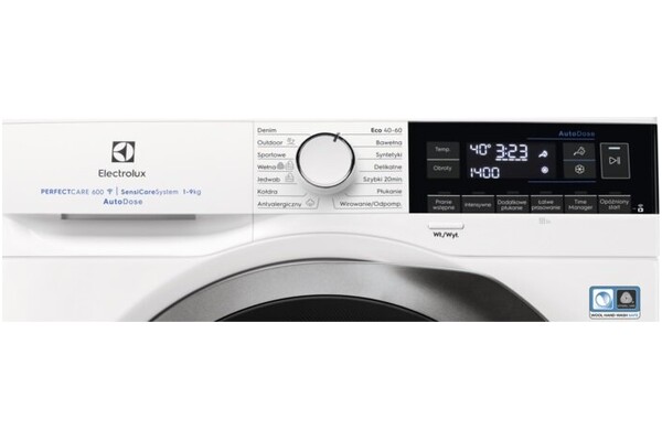 Pralka Electrolux EW6F349BSPA SensiCare 600 9.0kg 1400obr./min