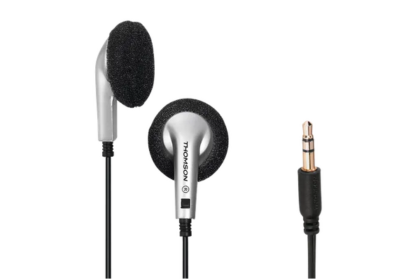 Słuchawki Thomson EAR1115BK Douszne Przewodowe czarno-srebrny