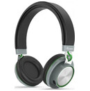 Słuchawki Skymaster U30 Nauszne Bezprzewodowe czarno-zielony