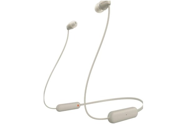 Słuchawki Sony WIC100 Dokanałowe Bezprzewodowe beżowy