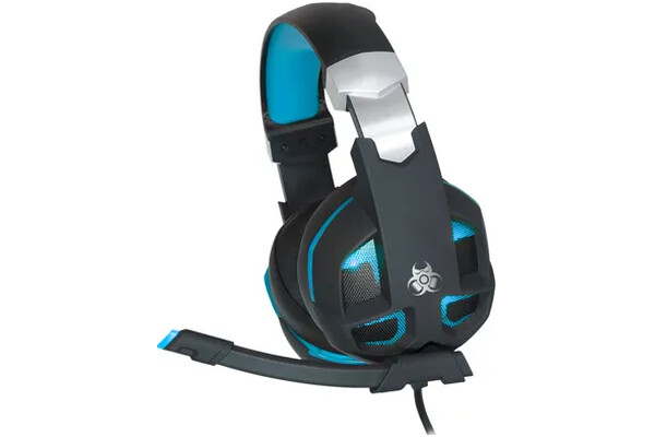 Słuchawki Tracer Striker Nauszne Przewodowe czarno-niebieski