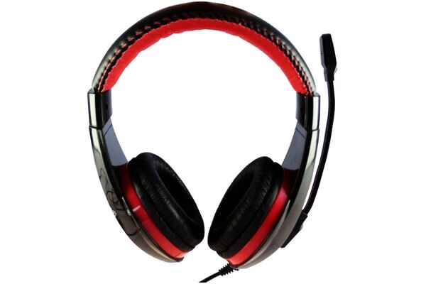Słuchawki Media-Tech MT3574 Nemesis Nauszne Przewodowe czarno-czerwony