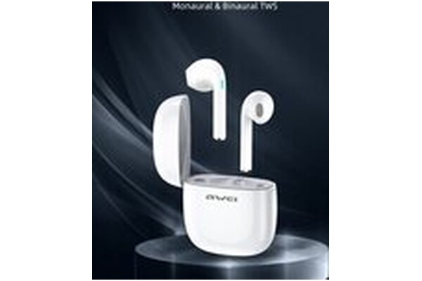 Słuchawki Awei T28 Douszne Bezprzewodowe biały