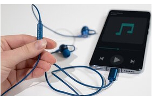 Słuchawki XMUSIC CEP100B Douszne Przewodowe niebieski
