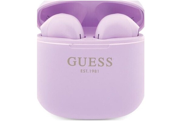 Słuchawki Guess GUTWST26PSU Classic EST Douszne Bezprzewodowe fioletowy