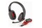 Słuchawki Q-SMART QSHPC005 Nauszne Przewodowe czarno-czerwony