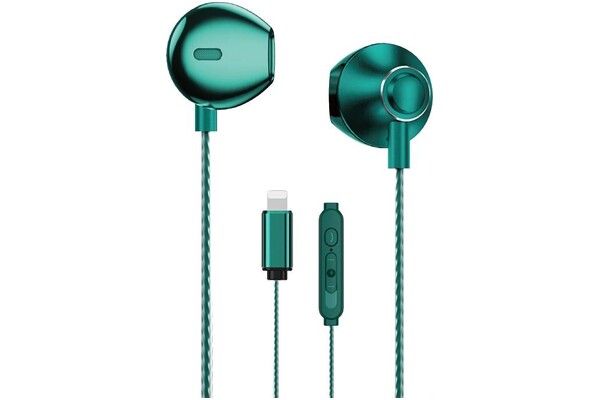 Słuchawki WEKOME YB08 Blackin Series Douszne Przewodowe zielony