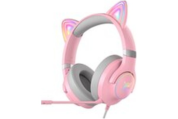 Słuchawki Onikuma X30 Nauszne Przewodowe różowy