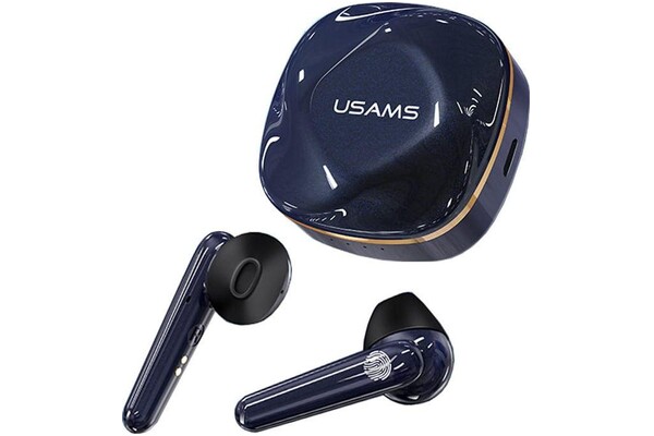 Słuchawki USAMS BHUSD02 Douszne Bezprzewodowe niebieski