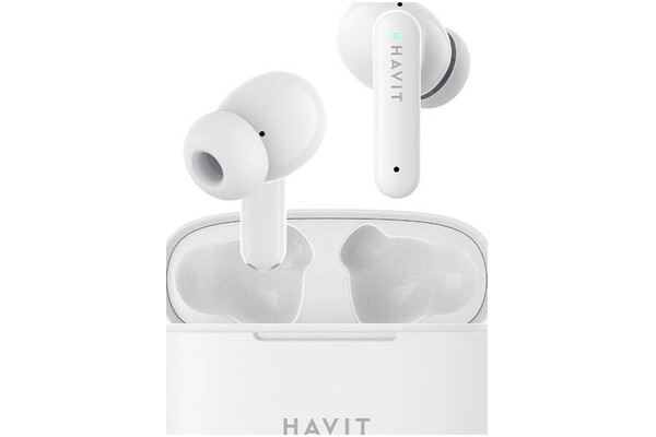 Słuchawki Havit TW967 Dokanałowe Bezprzewodowe biały