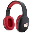 Słuchawki Hello KItty HKBHA1BKHLMK Metal Logo Oval Shape Nauszne Bezprzewodowe czarno-czerwony